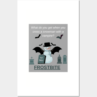 Vampire snowman - Funny Posters and Art